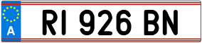 Trailer License Plate